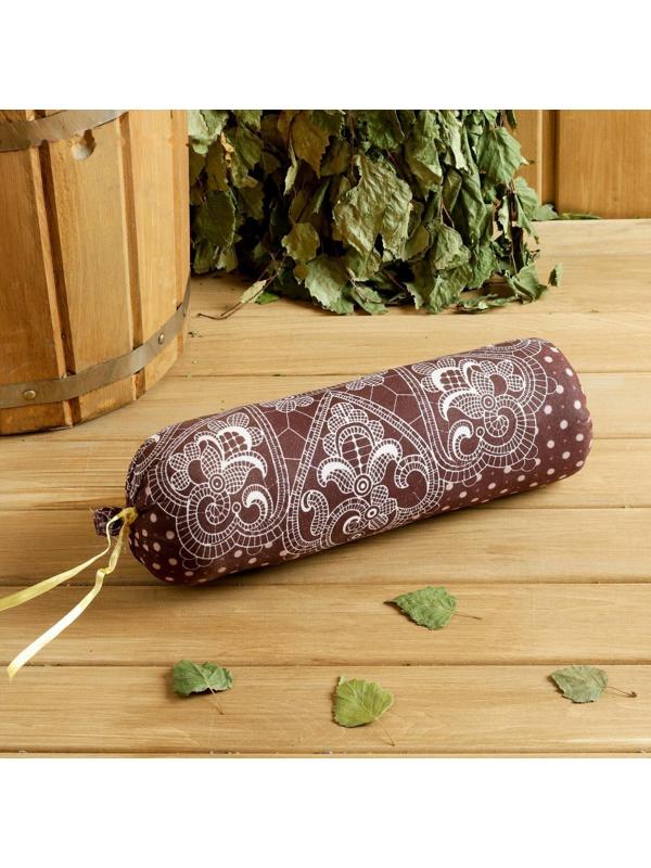 Валик со стружкой можжевельника, сувенирная, 10×28 см, микс