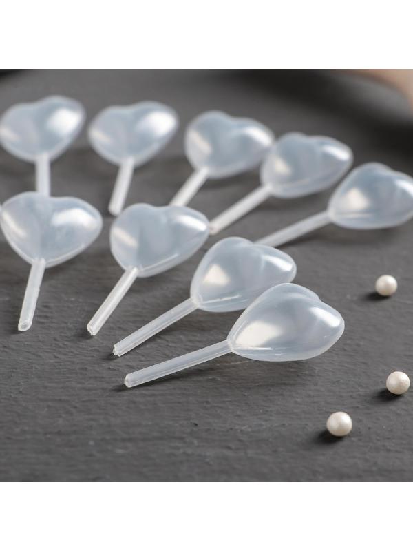 Набор пипеток для соуса «Сердце», 12 шт, 2,7×1,5×5 см