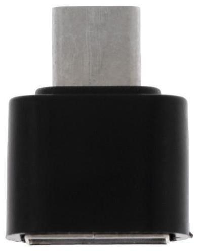 OTG адаптер LuazON Type-C - USB, цвет чёрный