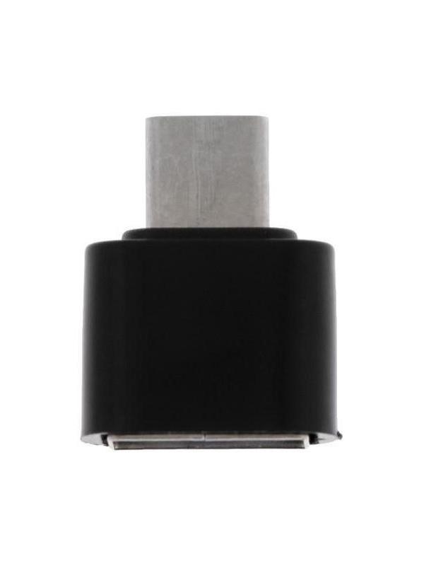 OTG адаптер LuazON Type-C - USB, цвет чёрный