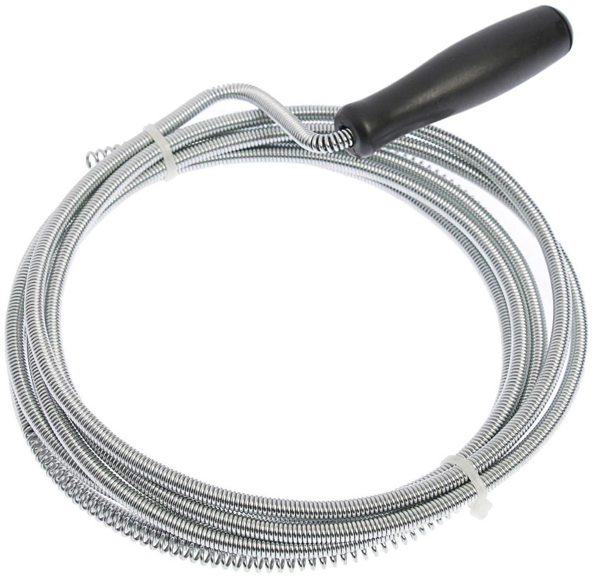 Трос сантехнический ZEIN engr, оцинкованный, с ручкой, d=5 мм, L=2,5 м