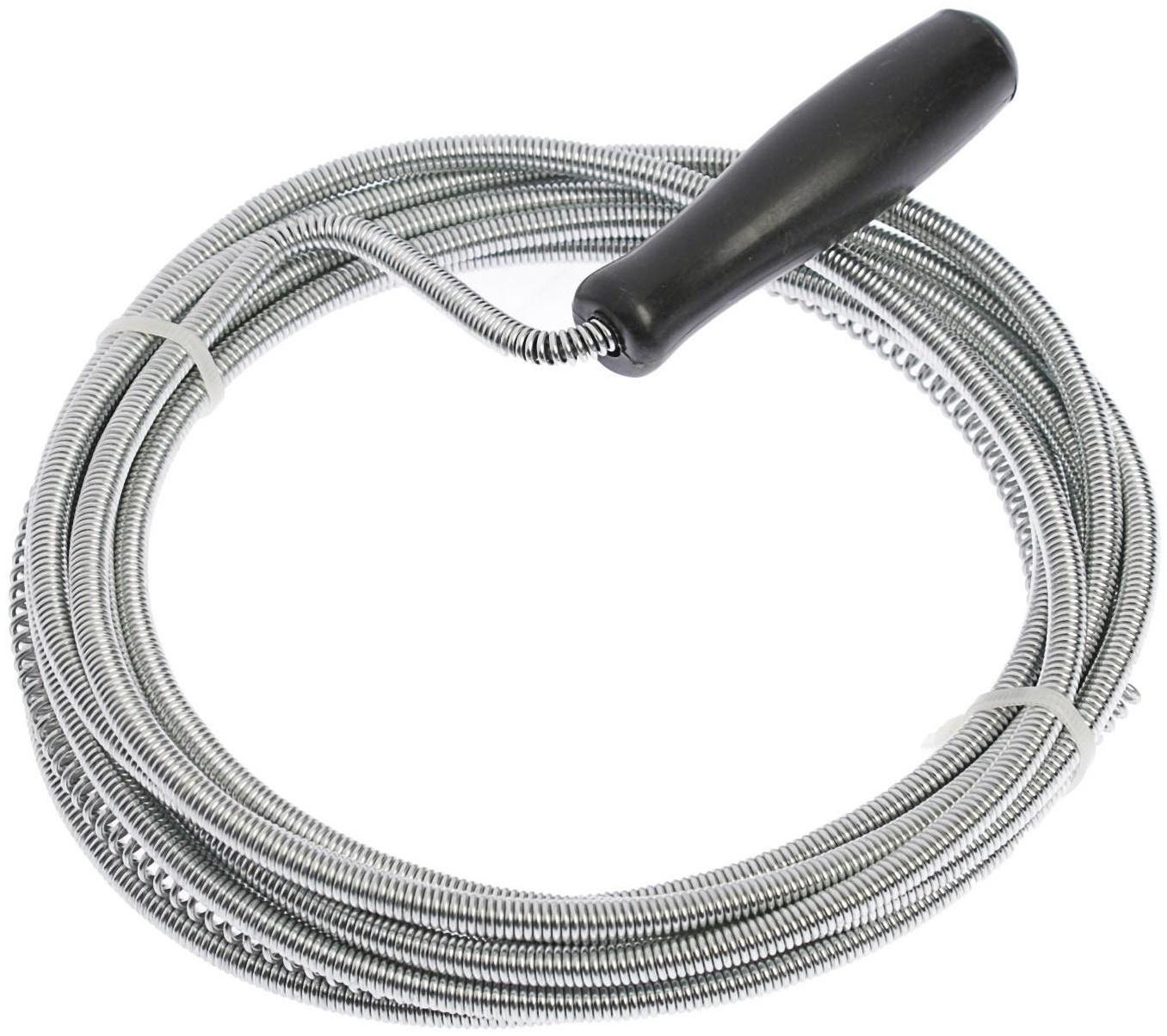 Трос сантехнический ZEIN engr, оцинкованный, с ручкой, d=5 мм, L=3,5 м