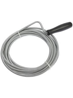 Трос сантехнический ZEIN engr, оцинкованный, с ручкой, d=5 мм, L=5 м