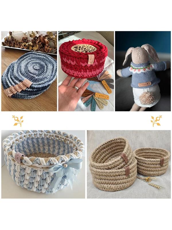 Набор нашивок из дерева «Hand made», 2,4 × 1,2 см, 10 шт, цвет МИКС