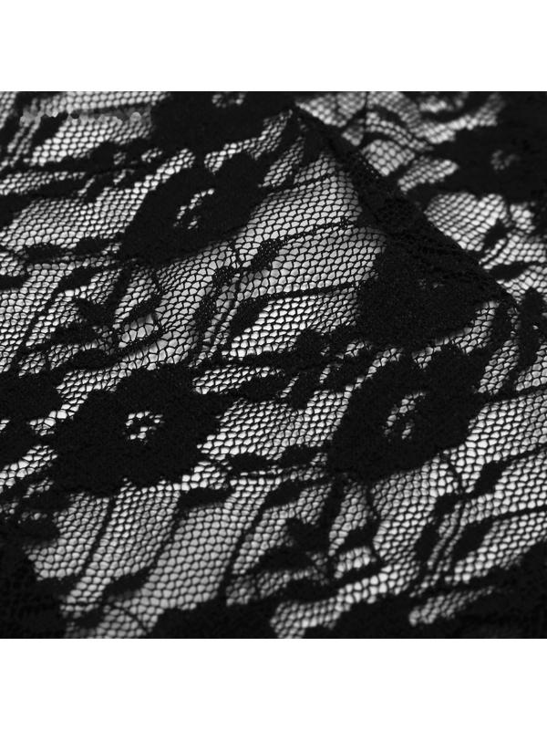 Карнавальные перчатки «Леди», для взрослых, цвет чёрный