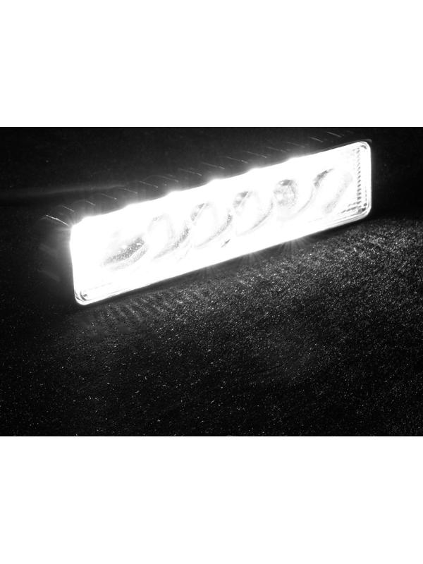 Противотуманная фара, 12 В, 6 LED, IP67, 18 Вт, направленный линзованный свет