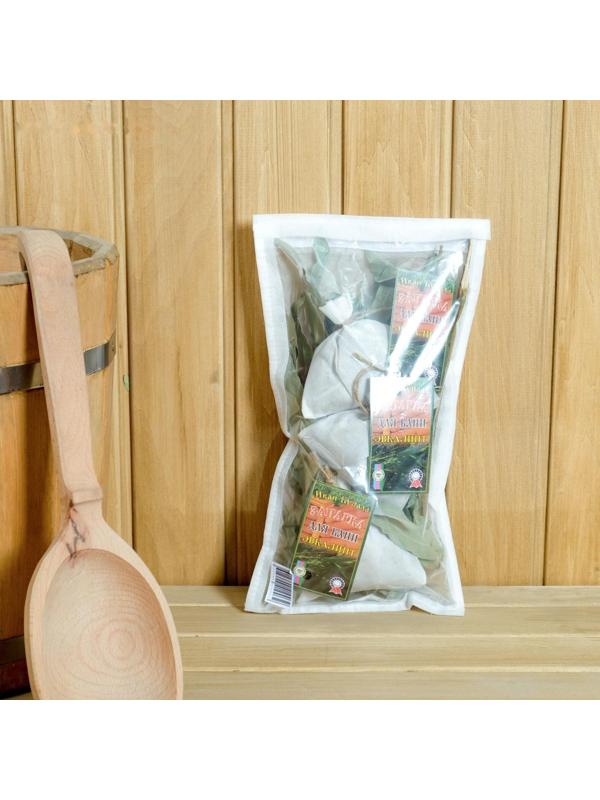 Набор запарок эвкалиптовых 30 гр. с пучком эвкалипта в мешочке