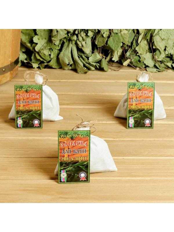 Набор запарок эвкалиптовых 30 гр. с пучком эвкалипта в мешочке