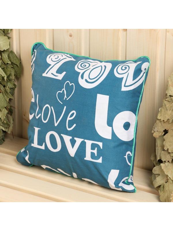 Подушка из кавказских трав на основе листьев дуба и эвкалипта, МИКС, 27×27 см