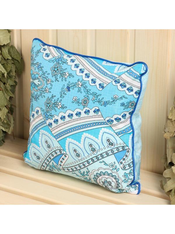 Подушка из кавказских трав на основе листьев дуба и эвкалипта, МИКС, 27×27 см