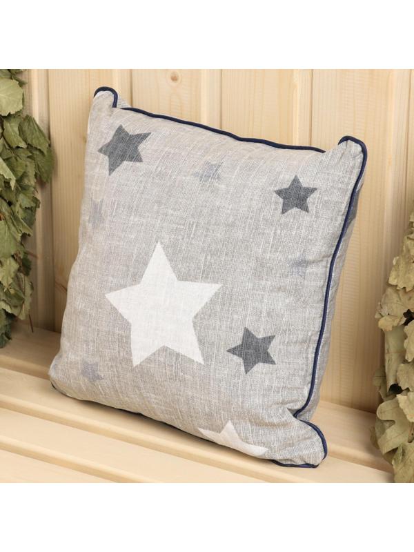 Подушка из кавказских трав на основе листьев дуба и эвкалипта, МИКС, 27×27 см