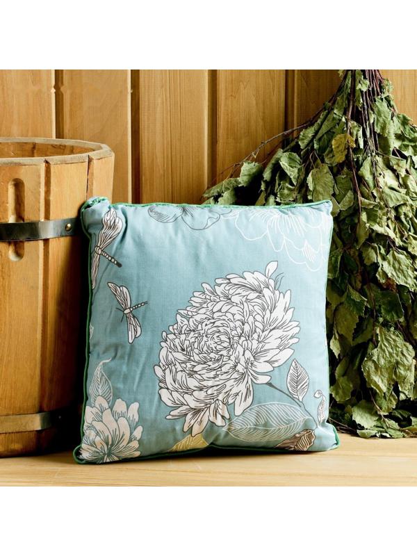 Подушка из кавказских трав на основе листьев дуба и эвкалипта, МИКС, 27×27 см