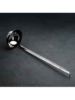 Половник из нержавеющей стали, 380 мл, 45×11,5 см, цвет серебряный