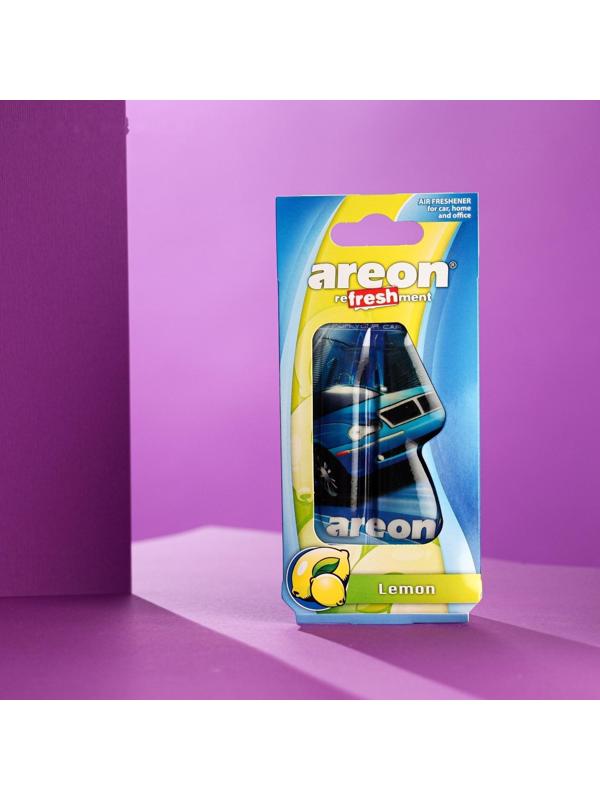 Ароматизатор на зеркало Areon Refreshment гелевый, лимон