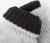 Перчатки детские двойные, чёрный/серый, размер 16