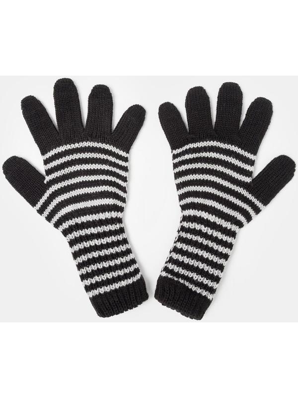 Перчатки для девочки удлинённые, чёрный, размер 16