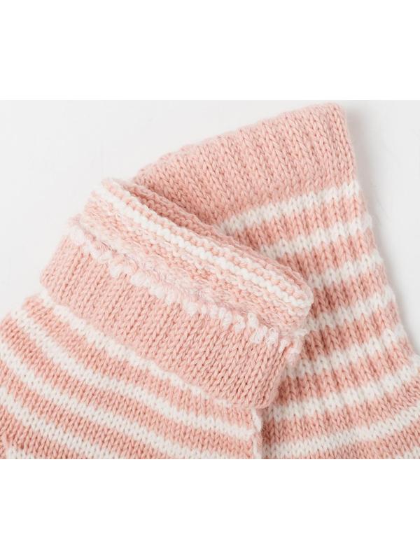 Перчатки для девочки удлинённые, розовый, размер 14