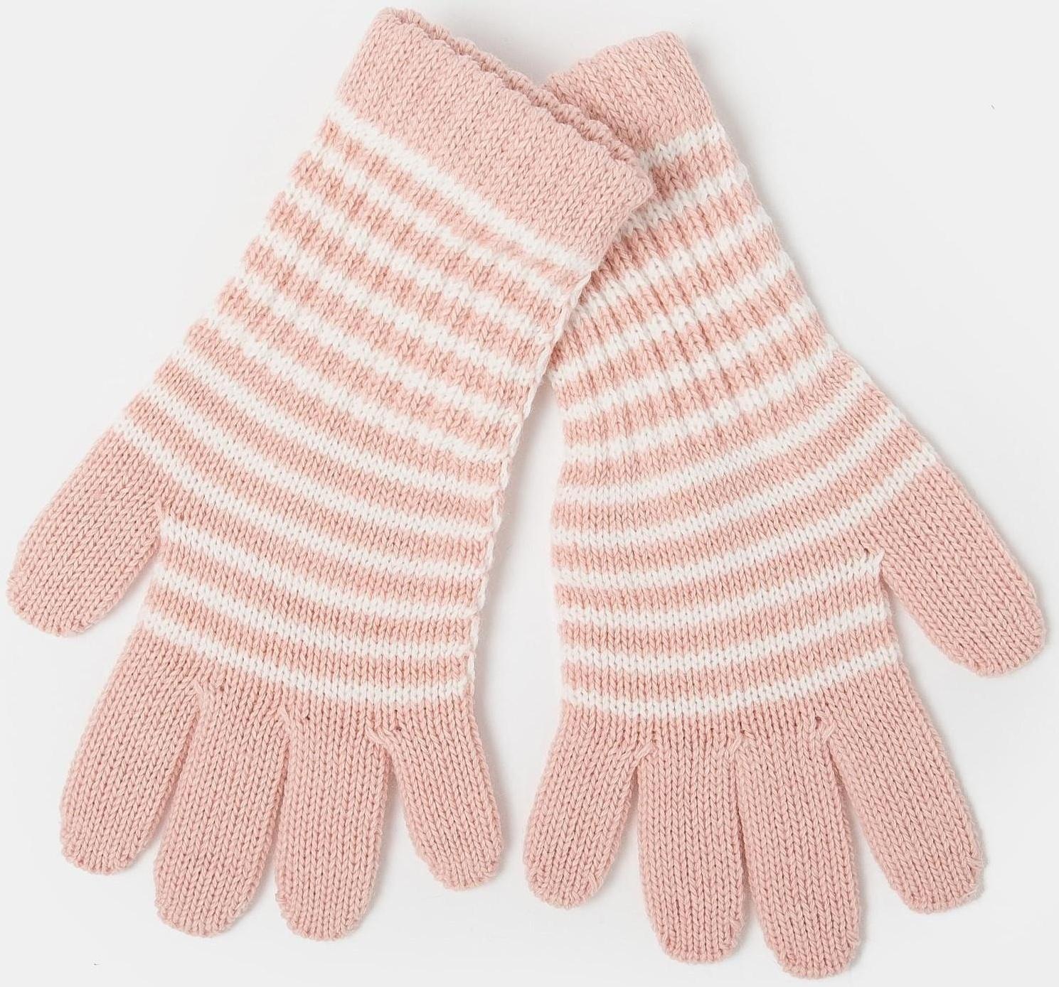 Перчатки для девочки удлинённые, розовый, размер 16