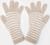 Перчатки для девочки удлинённые, бежевый, размер 14