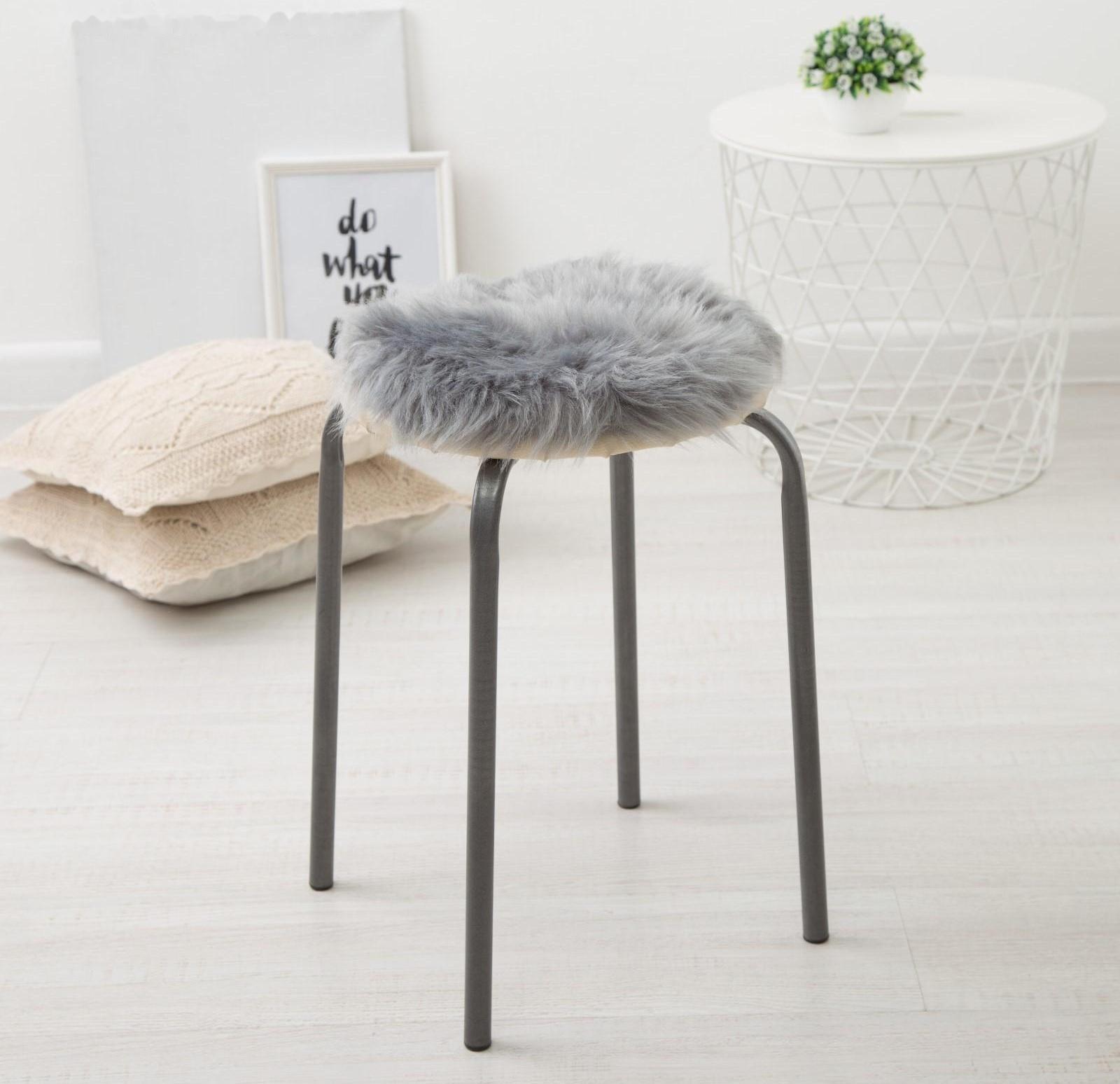 Сидушка на стул меховая Доляна 