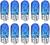 Галогенная лампа Cartage BLUE T10 W5W, 12 В, 5 Вт, набор 10 шт