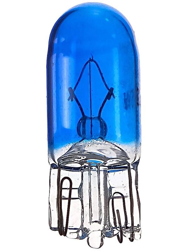 Галогенная лампа Cartage BLUE T10 W5W, 12 В, 5 Вт, набор 10 шт