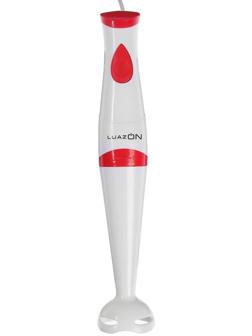 Блендер Luazon LBR-23, погружной, 250 Вт, 1 скорость, бело-красный