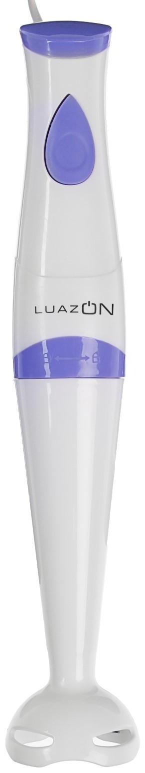 Блендер Luazon LBR-23, погружной, 250 Вт, 1 скорость, бело-фиолетовый