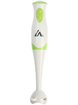 Блендер Luazon LBR-25, погружной, 300 Вт, 2 скорости, бело-зеленый