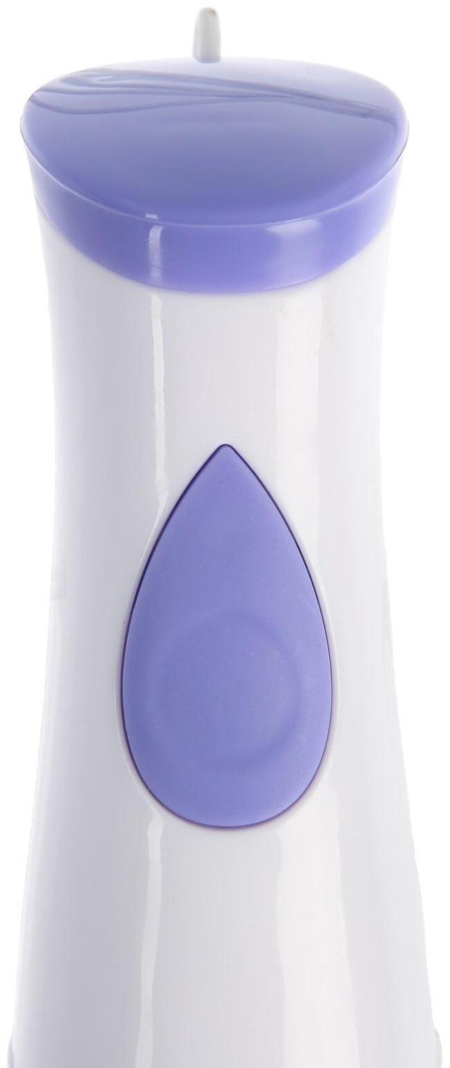 Блендер Luazon LBR-24, погружной, 250 Вт, 0.6 л, 1 скорость, бело-фиолетовый