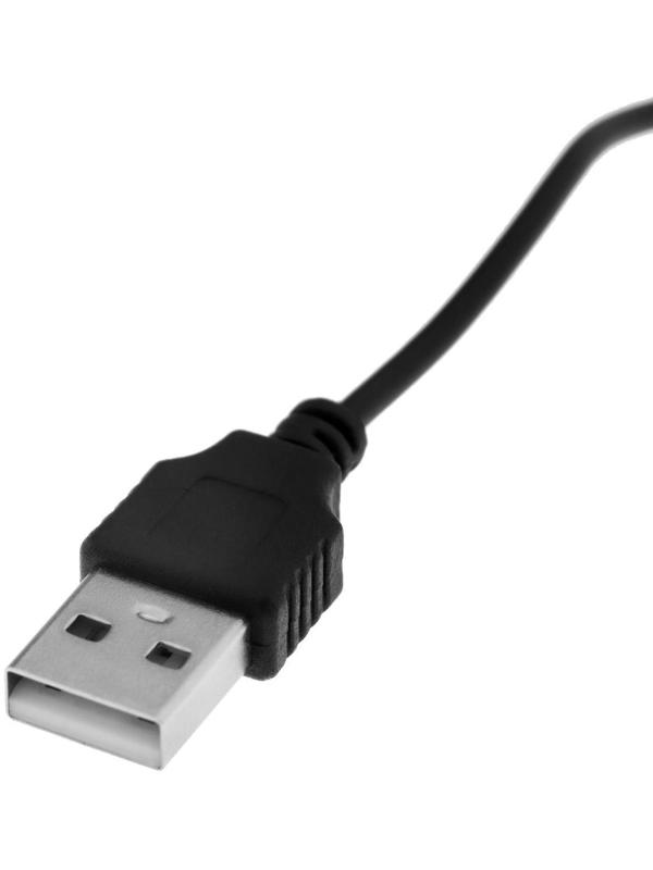 Кабель универсальный LuazON, разъем 3.5 - USB, 0.5 м, чёрный