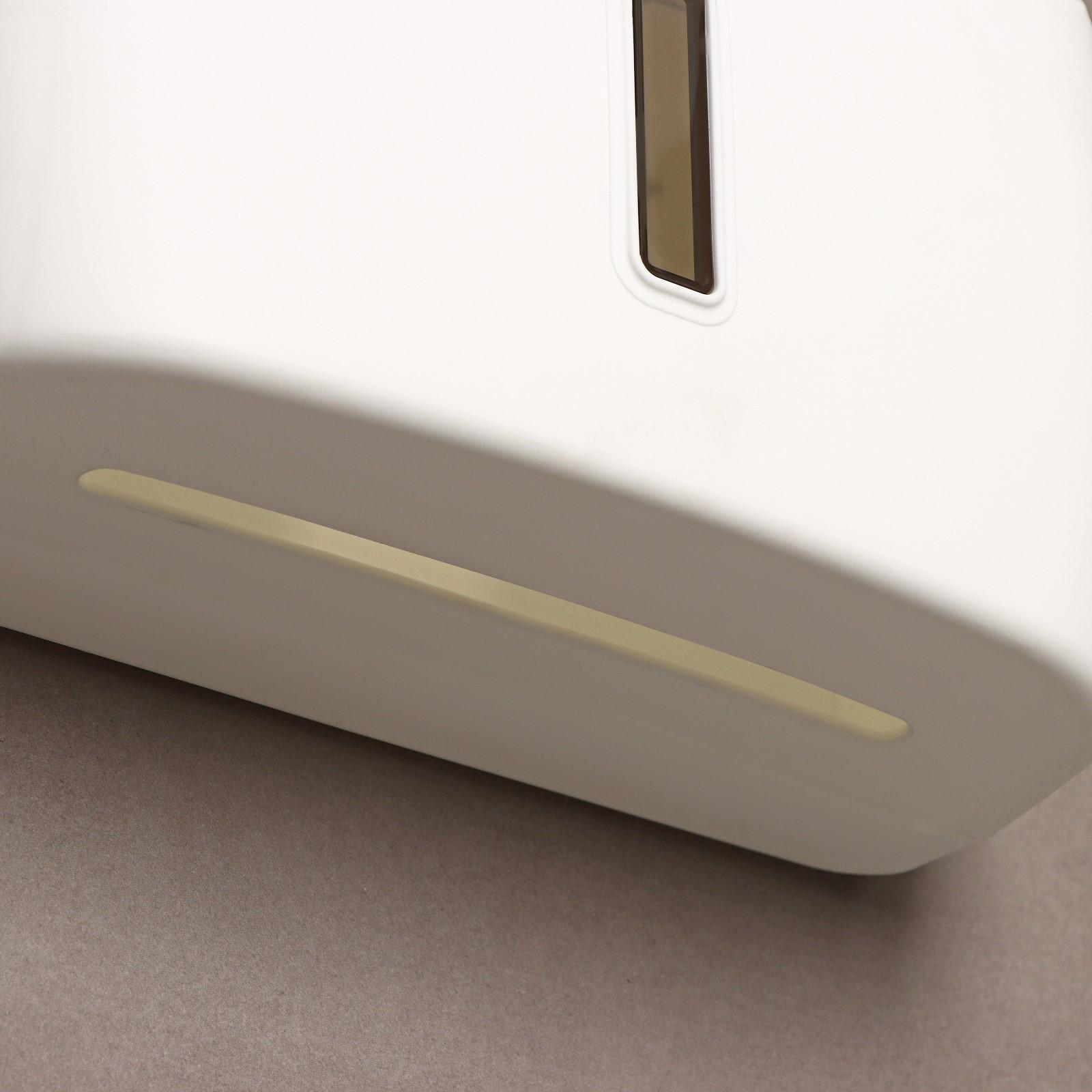 Диспенсер для бумажных полотенец в листах, пластик, цвет белый