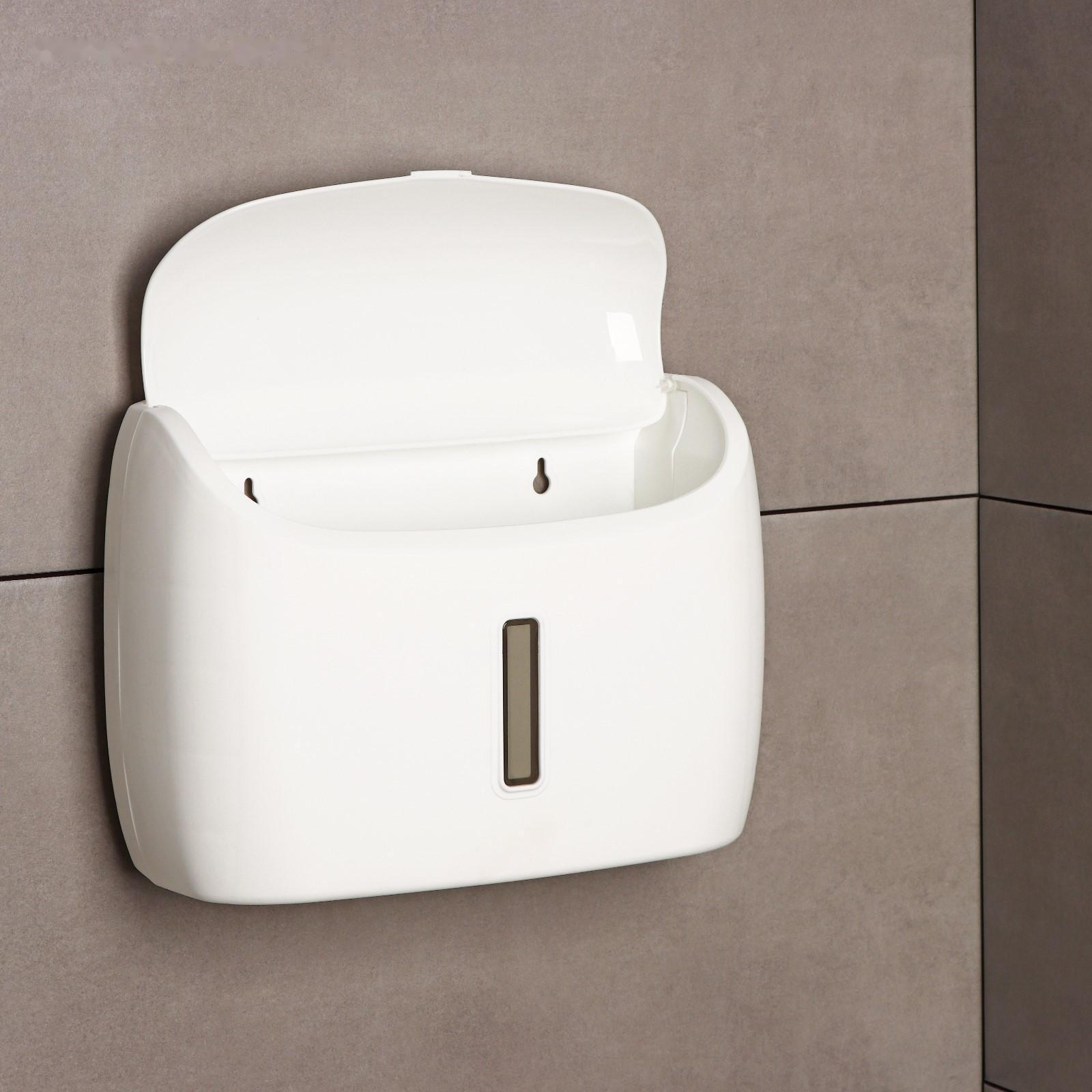 Диспенсер для бумажных полотенец в листах, пластик, цвет белый