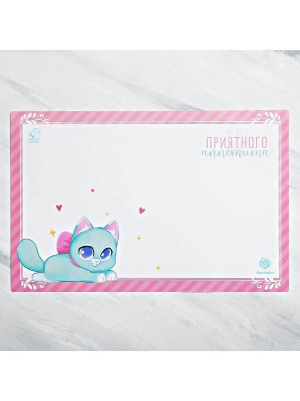 Коврик под миску «Приятного аппетита» 43х28 см