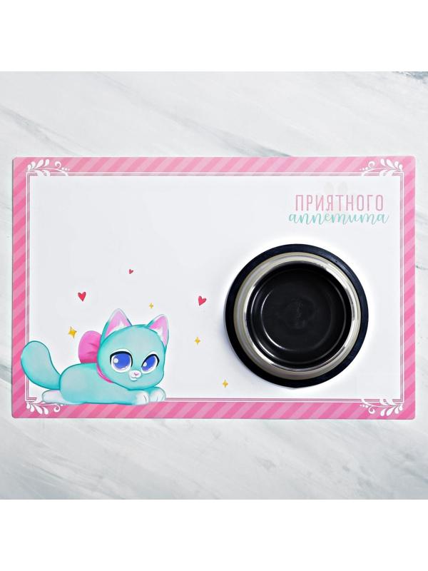 Коврик под миску «Приятного аппетита» 43х28 см