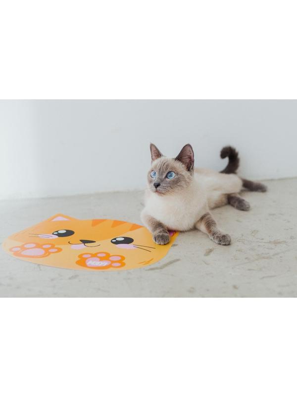 Коврик под миску «Мяу!» 35х28 см