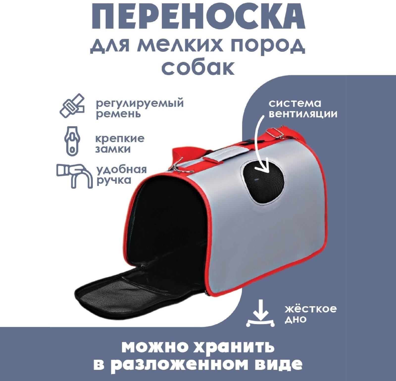 Сумка-переноска раскладная, каркасная «Погнали!» 45x27x20 см