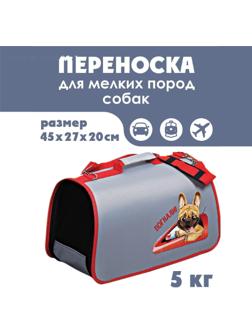 Сумка-переноска раскладная, каркасная «Погнали!» 45x27x20 см