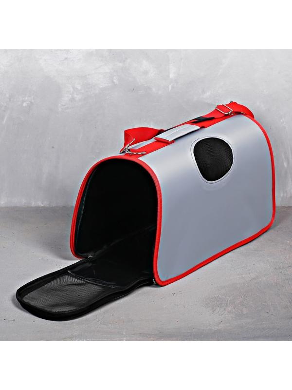 Сумка-переноска раскладная, каркасная «Погнали!» 45x27x20 см