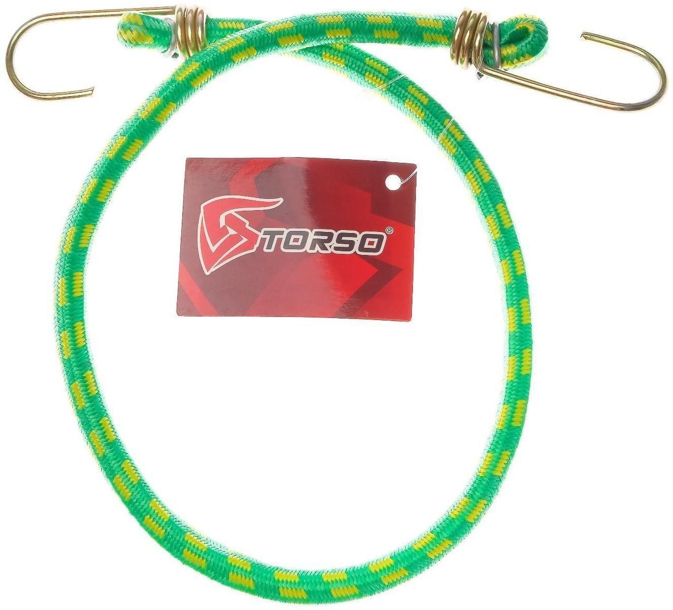 Резинка крепления TORSO 60 см, d 10 мм, металлические крючки, микс