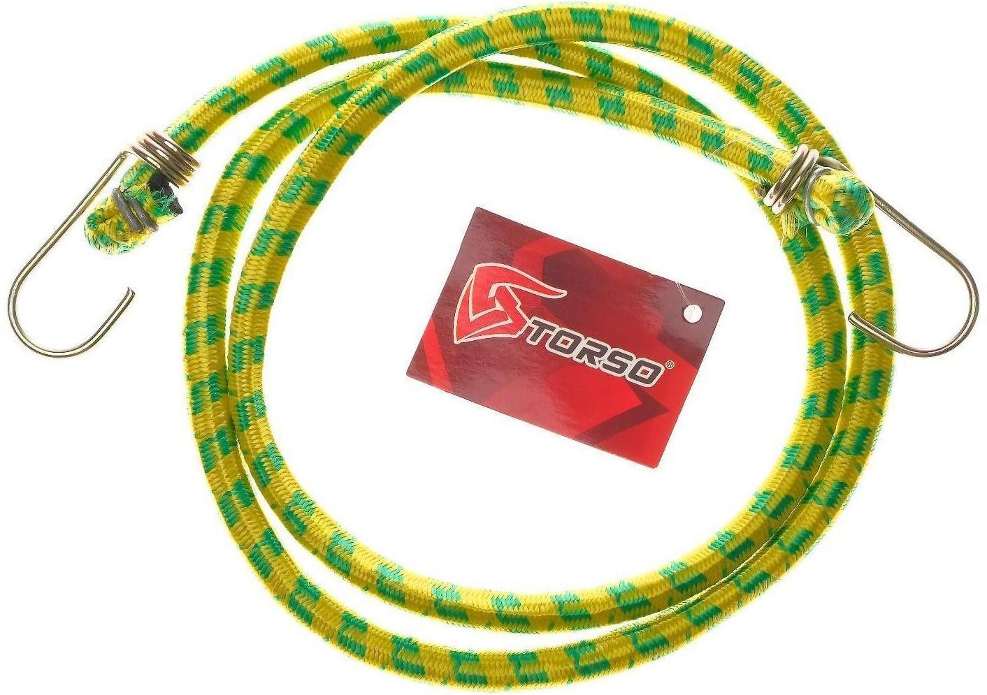 Резинка крепления TORSO 120 см, d 10 мм, металлические крючки, микс