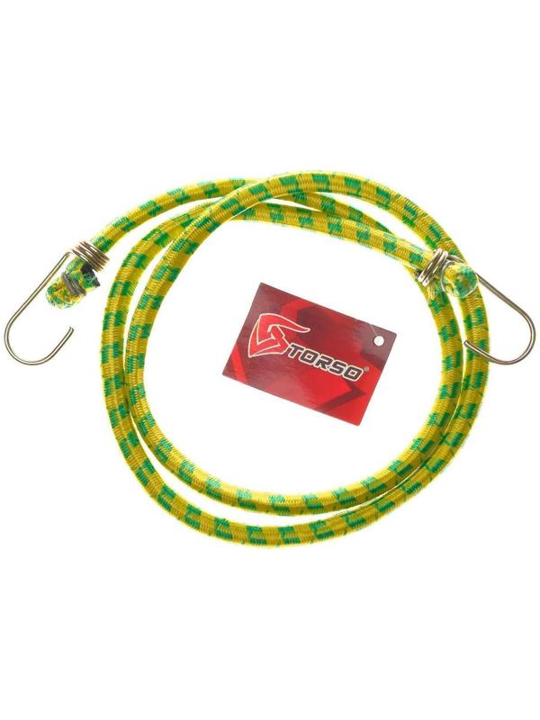 Резинка крепления TORSO 120 см, d 10 мм, металлические крючки, микс