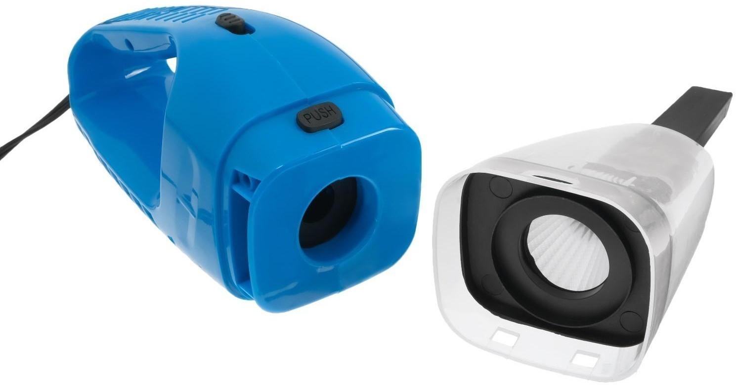 Пылесос автомобильный CYCLONE TURBO 125 Вт, 12 В, 5 насадок, микс