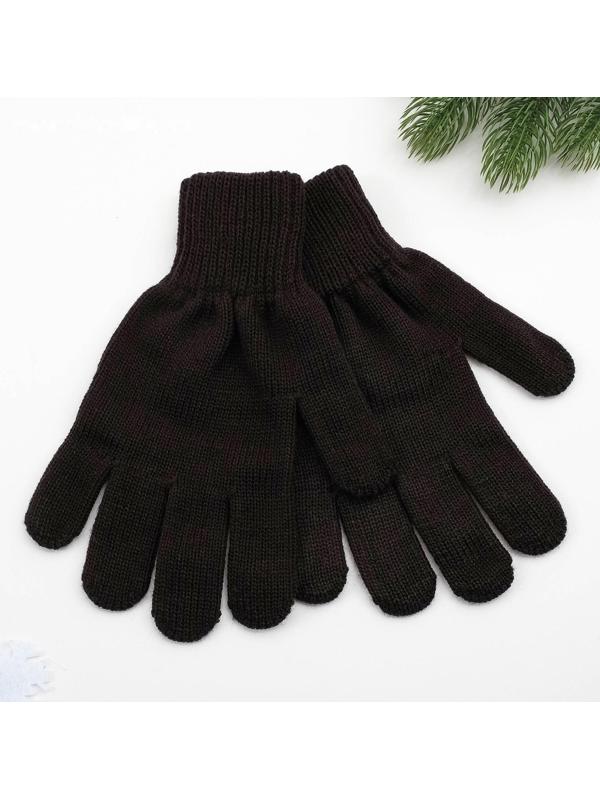 Перчатки мужские, цвет чёрный, размер 22