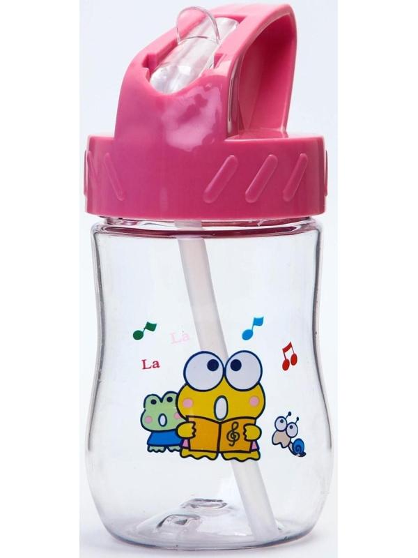 Поильник с силиконовой трубочкой, 180 мл., цвет МИКС