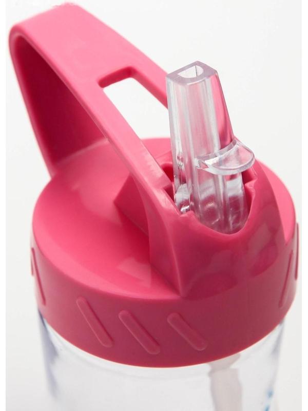 Поильник с силиконовой трубочкой, 180 мл., цвет МИКС