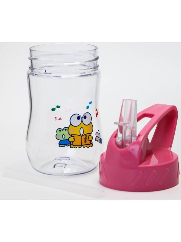 Поильник с силиконовой трубочкой, 180 мл., цвет МИКС