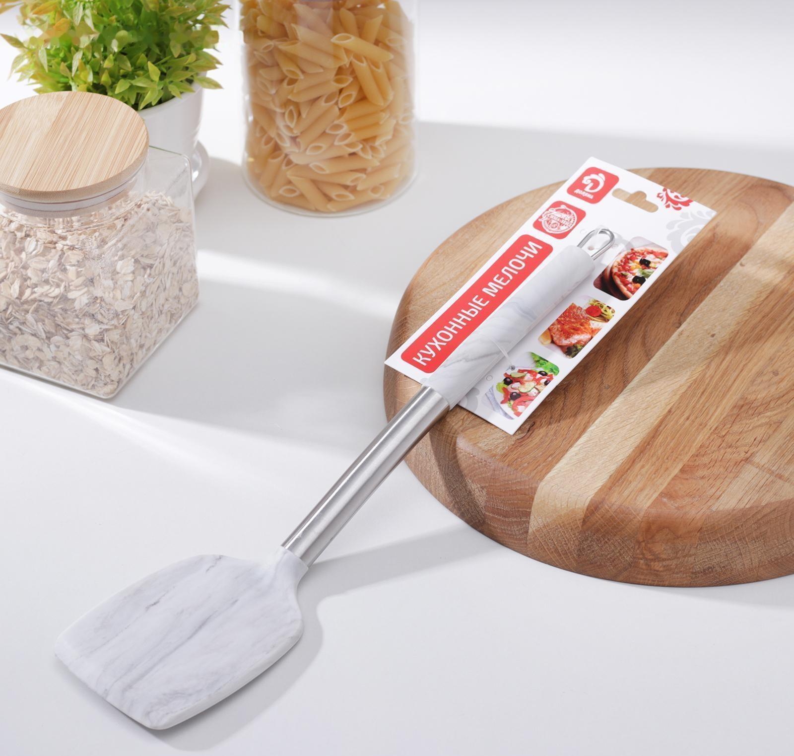 Лопатка Доляна «Шанти», 35 см, цвет серый