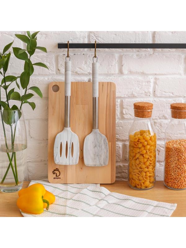 Лопатка Доляна «Шанти», 35 см, цвет серый