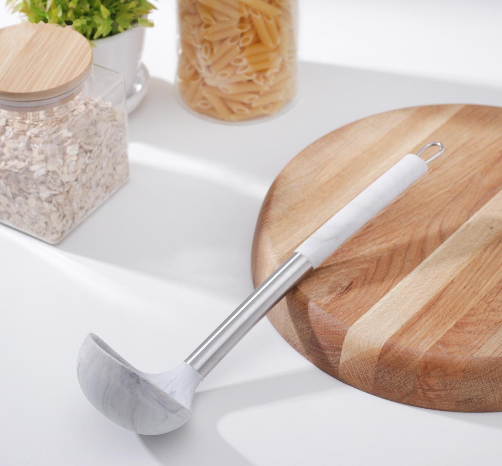 Половник Доляна «Шанти», 29,5 см, цвет серый